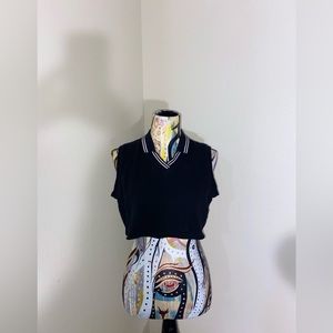 Vintage baxter and wells polo crop top. Size:L.